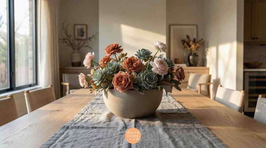Mud pastel centerpiece ideas for spring