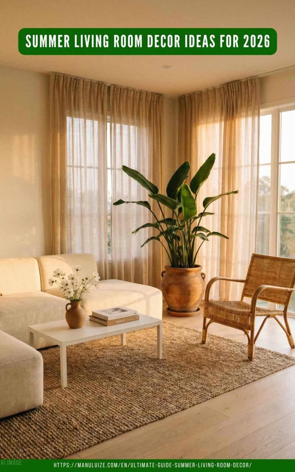 Summer living room decor tips with plants Summer living room decor tips with plants