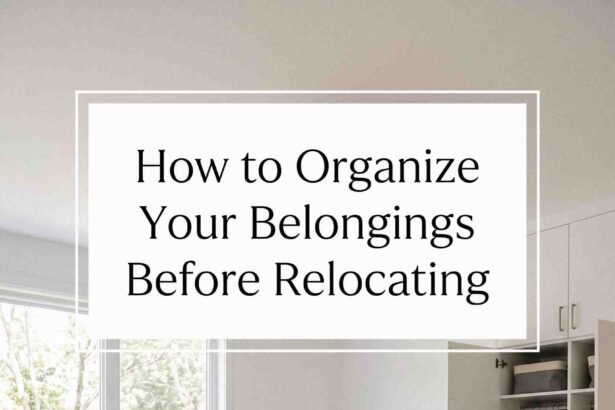 moving out tips and organization tips