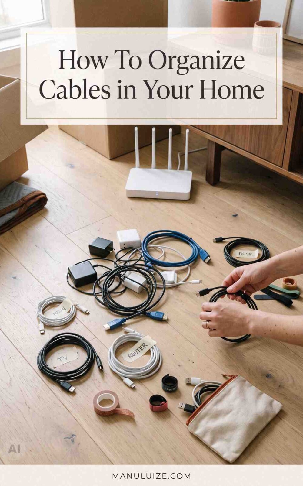how to organize your home cables how to organize your home cables
